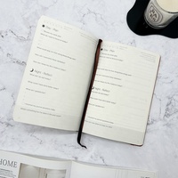 Sidaixue A5 Journal en cuir PU fabriqué en usine planificateur quotidien à couverture rigide impression personnalisée avec élastique