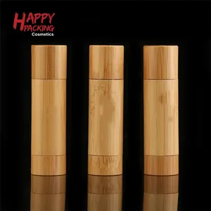 4.5G Natural Bamboo Holz Make-up Verpackung Lippen balsam Chaps tick Tube