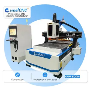 CA-1325 ATC 9KW Kayu Spindel CNC Router Mesin dengan Alat Bergerak 12 Pcs Linear Router ATC Harga