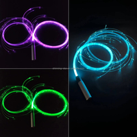 Tongkat Cahaya LED Serat Optik Aluminium Ramah Lingkungan Warna-warni untuk Pesta Dansa, Mainan Rave, Berperingkat IP33, 2700K Putih Hangat untuk Natal Baru