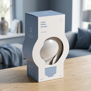 <b>Small</b> LED Bulb E14 Candelabra Bulb Rigid <b>Box</b> Packaging Kraft Paper Retail Display Custom Four-Color UV Coated - Product Image 5