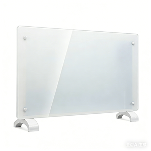 Chauffage par convection domestique avec panneau en verre trempé, chauffage rapide, puissance réglable 1000W/2000W, écran LED et télécommande Wi-Fi - Product Image 4