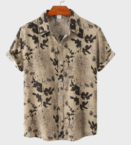 Camicia a maniche corte <span class=keywords><strong>da</strong></span> spiaggia, nuova in poliestere, casual, con stampa a pois, taglie forti <span class=keywords><strong>da</strong></span> <span class=keywords><strong>uomo</strong></span>, estiva, ecologica, servizio OEM - Product Image 2