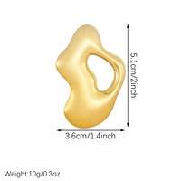 Broche en acier inoxydable 316L pour femme, plaqué or PVD 18K, 7 styles, motif perle, feuille, oiseau, abstrait, pour manteau, écharpe, cadeau, OEM