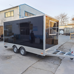 Snack Trailer Mobile Snack Pizza Fast Food Camions En Acier Inoxydable Restauration Concession Café Alimentaire Remorque À Vendre - Product Image 2