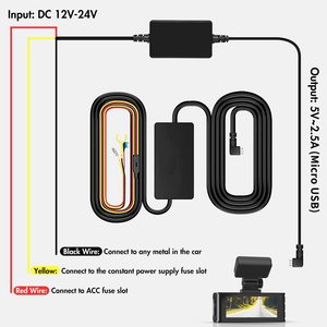ชุดสายไฟ REDTIGER F7N สำหรับกล้องติดรถยนต์ 12V-24V - Product Image 4