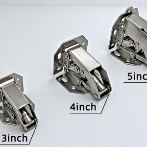 Charnières de fixation réglables de 3 pouces pour portes d'armoires sans cadre, installation facile, pour cuisine et école, sans besoin de perçage - Product Image 5