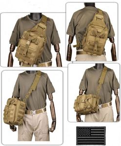 กระเป๋าสะพายข้างแบบ MOLLE ฟรีตัวอย่าง  กระเป๋าคาดอก กระเป๋าเป้สะพายไหล่ กระเป๋าใส่ผ้าอ้อม กระเป๋าสำหรับมอเตอร์ไซค์ จักรยาน กระเป๋าเดินทาง - Product Image 3