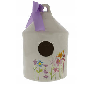 Keramische Bloei Vogel Huis Keramische Bloei Birdhouse - Product Image 1