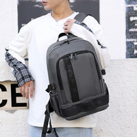 Sac à dos unisexe décontracté pour le sport en plein air, fermeture éclair, design souple, compartiment pour ordinateur portable en nylon, grande capacité, idéal pour les voyages