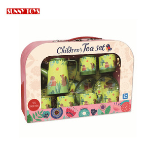 Rôle éducatif jeu 15 pièces en plastique tasse à thé Chinoise semblant jouet thé ensemble <span class=keywords><strong>fille</strong></span> <span class=keywords><strong>valise</strong></span> pour enfants - Product Image 5