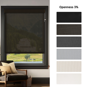 SAMADHI Motorized Roller <b>Shades</b> Custom Size Upgraded Smart Blinds with Valance Automatic <b>Shades</b> Electric <b>Window</b> Blinds - Product Image 3
