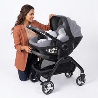 Poussette de voyage de luxe pliable en alliage d'aluminium Kidilo avec siège auto, portable, pour nouveau-né, capacité de charge 15 kg