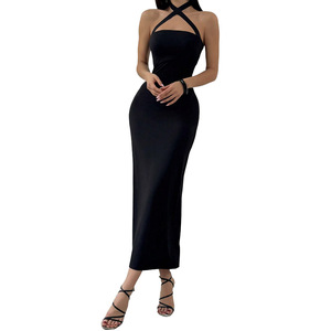 Hot Girl Party Vestido ajustado sexy para mujer Vestido largo de noche sin mangas sin espalda ajustado - Product Image 2