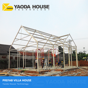 viento <span class=keywords><strong>fiables</strong></span> ligero Villas pequeñas casa 120M2 insonorizadas prefabricadas de acero Material Villa - Product Image 4