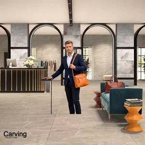 Foshan Fatong Carreaux 600x1200mm White Porcelain Tiles Marble Look Glazed Porcelain Floor Tile China Floor Tiles - Product Image 1