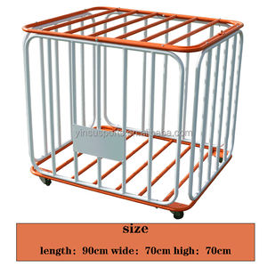 Chariot <span class=keywords><strong>de</strong></span> rangement pliable en métal pour ballons multi-sports <span class=keywords><strong>Cage</strong></span> <span class=keywords><strong>de</strong></span> football <span class=keywords><strong>portable</strong></span> pour équipement d'entraînement <span class=keywords><strong>de</strong></span> football - Product Image 4
