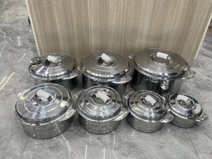 Thép không gỉ nồi súp đôi nhiệt bảo quản phích thực phẩm ấm hơn lẩu thực phẩm ấm hơn soong chậu - Product Image 6