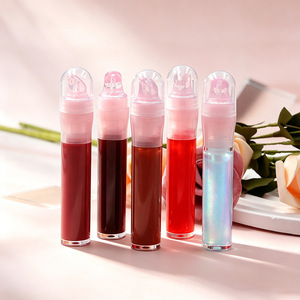 ลิปออยล์เนื้อมิเรอร์ 6 มล. ให้ความชุ่มชื้น 8 สี ลิปกลอสเนื้อบางเบา สีสันสดใส ติดทนนาน หัวปั๊มแบบหมุน ลิปกลอสใส - Product Image 5