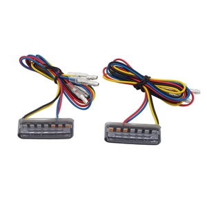 Luz trasera Universal para motocicleta, luz de freno trasera, lámpara roja y ámbar para Yamaha Honda Suzuki <span class=keywords><strong>Kawasaki</strong></span> Chopper Bobber <span class=keywords><strong>Cafe</strong></span> <span class=keywords><strong>Racer</strong></span> - Product Image 1