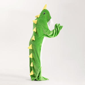 Nuovo Arrivo: Sacco a Pelo a Forma di Squalo, <span class=keywords><strong>Pigiama</strong></span> Intero a Tema <span class=keywords><strong>Dinosauro</strong></span>, Coperta in Flanella Ispessita, Abbigliamento <span class=keywords><strong>da</strong></span> Casa - Product Image 5
