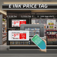 Etiquetas Electrónicas Digitales para Estantes COMPAX de 3.5'' con Pantalla de Tinta Electrónica de 2.4GHz para Comercio Minorista, Panadería, Tienda de Belleza, Pedido de Prueba
