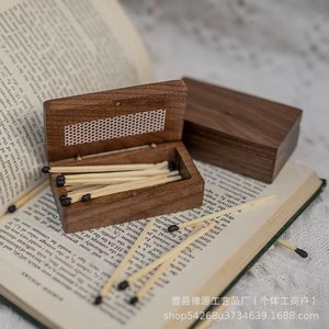 Caja de cerillas de madera personalizada con impresión de logotipo, duradera, para cerillas, cajas de cigarros, embalaje de regalo para aromaterapia - Product Image 5