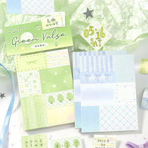 50 fogli per confezione <span class=keywords><strong>di</strong></span> foglietti patchwork color sale chiaro, con poesie abbinabili, materiali strappabili per diari e appunti, messaggi e <span class=keywords><strong>note</strong></span>. - Product Image 2