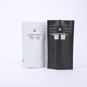 Vente en gros, expédition rapide, sachet refermable CR Mylar résistant aux enfants, surface mate blanche et noire, impression personnalisée, odeur d'huile d'olive - Product Image 4