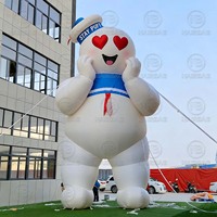 Homme guimauve gonflable géant Ghostbusters, personnage de dessin animé gonflable Ghostbusters, décoration publicitaire gonflable