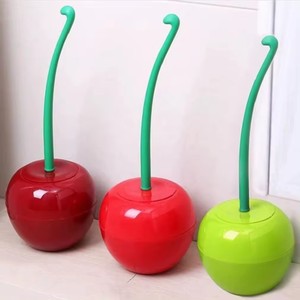 RTS Factory Cepillo de baño en forma de cereza Cepillo de limpieza de baño Mango largo Cepillo de soporte de pared de baño - Product Image 4