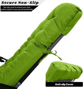 Coussin de chaise zéro gravité extra épais M-V-O de 8 cm, siège rembourré doux, tissu <span class=keywords><strong>matelassé</strong></span> respirant, chaise longue de <span class=keywords><strong>jardin</strong></span>/patio - Product Image 3