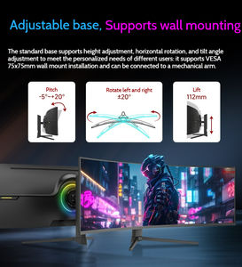 Monitor Panel HVA Lengkung 49" 1500R yang Dapat Disesuaikan, 240Hz, Kontras <span class=keywords><strong>3000</strong></span>:1, FreeSync Premium, Langsung dari Pabrik untuk Bisnis & Gaming - Product Image 6