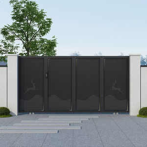 <span class=keywords><strong>Porte</strong></span> coulissante électrique intelligente haut <span class=keywords><strong>de</strong></span> gamme en aluminium, design moderne pour cour, villa, mur extérieur, <span class=keywords><strong>garage</strong></span>, entrée principale - Product Image 6