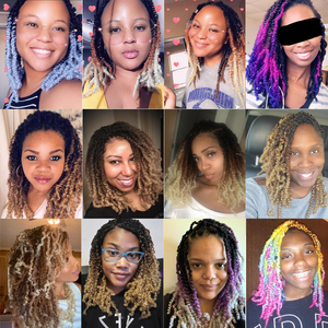 Venta caliente 8 'Spring Twist Venta al por mayor Spring Twist Trenzas de ganchillo sintéticas Bundle Hair - Product Image 5