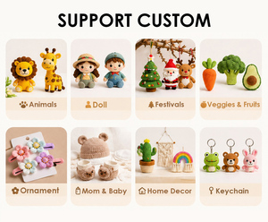 Crochet <strong>Animal</strong> Beginner Crochet Starter Kit Creative Birthday Gifts <strong>for</strong> Adults Kids Popular DIY <strong>Patterns</strong> Crochet <strong>Animals</strong> Kits - Product Image 6