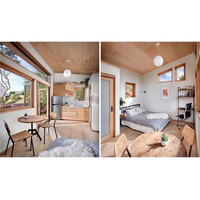 Maison préfabriquée en acier Maison cabane en bois Maison Hôtel préfabriqué Conteneur à vendre au Mexique pour bureau Villa ou kiosque