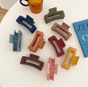 2022 lujo nuevo diseño concha de tortuga resina plástica mate rectángulo cuadrado Pinza para el pelo grande <span class=keywords><strong>Helen</strong></span> para mujeres AA - Product Image 3