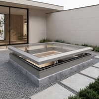 Fenêtre de couloir automatique électrique intelligente avec éclairage naturel et moustiquaire, pour ventilation de sous-sol