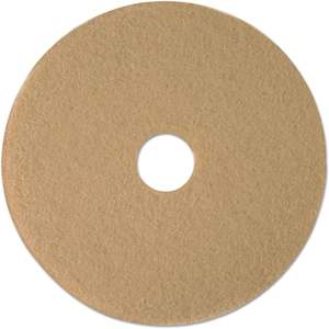 Pads de polissage pour sols Boardwalk BWK4019ULT Tan, diamètre 19 pouces, 5 par carton - Product Image 1