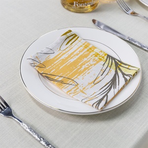 Serviette de table en coton à marque privée, impression personnalisée, pour la restauration professionnelle et l'hôtellerie - Product Image 1