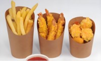 Boîtes en papier jetables de restauration rapide pour boeuf poulet riz Hamburger aliments frits famille Snack plateau fleur boîte seau