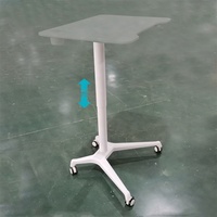 Cadre de bureau commercial moderne en aluminium à colonne unique, réglable en hauteur avec vérin pneumatique, pour bureau à domicile