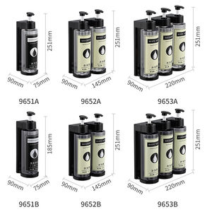 Dispensador de Jabón de Espuma para Baño y Cocina, Montaje en Pared, Sin Clavos, Presión, Plástico ABS, 600 ml, 2 Unidades - Product Image 3