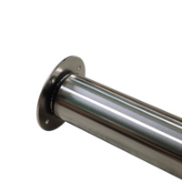 Jambes télescopiques réglables de meubles de nickel de satin en métal de taille de tube rond de 60mm pour le bureau de table