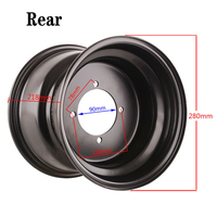 Haute qualité 10 pouces avant arrière fer moyeu de roue pneus ATV Quad go kart jantes pièces 23x7.00-10/22x10-10