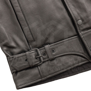 Custom <b>Embroidered</b> Real Leather Men's <b>Waistcoat</b> Breathable Winter Casual Outer Wear High Quality Vest for Clubs Export - Product Image 4