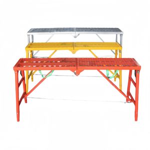 휴대용 높이 조절 가능한 금속 비계 현대적인 디자인 접이식 사다리 의자 실내 장식을위한 작업 플랫폼 - Product Image 3