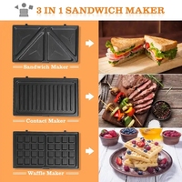 Machine à gaufres électrique professionnelle de haute qualité, 4 emplacements, pour sandwichs, avec prix d'usine